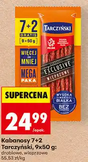 Biedronka Kabanosy 7+2 Tarczyński oferta
