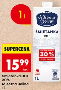 Biedronka Śmietanka UHT 30% Mleczna Dolina oferta