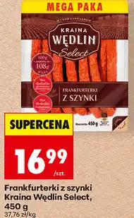 Biedronka Frankfurterki z szynki Kraina Wędlin Select oferta