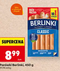Biedronka Parówki Berlinki oferta