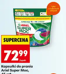 Biedronka Kapsułki do prania Ariel Super Moc, 45 szt oferta