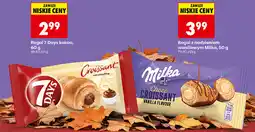 Biedronka Rogal 7 Days kakao, 60 g lub Rogal z nadzieniem waniliowym Milka, 50 g oferta
