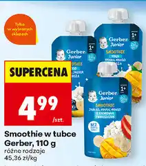 Biedronka Smoothie w tubce Gerber oferta