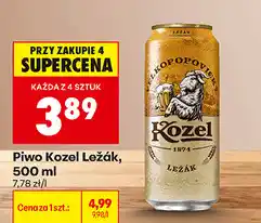 Biedronka Piwo Kozel Ležák oferta