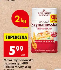 Biedronka Mąka Szymanowska pszenna typ 480 Polskie Młyny oferta