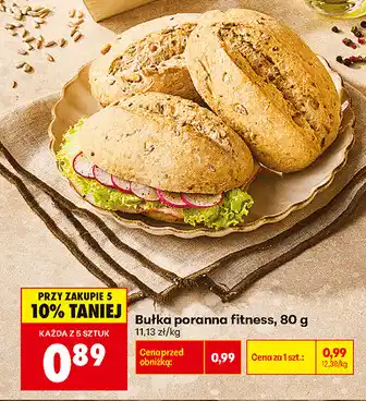Biedronka Bułka poranna fitness oferta