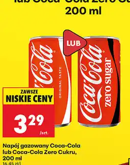 Biedronka Napój gazowany Coca-Cola lub Coca-Cola Zero Cukru oferta