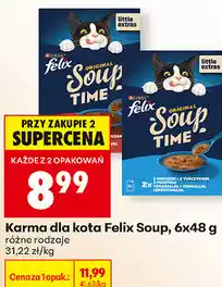 Biedronka Karma dla kota Felix Soup oferta