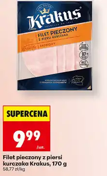 Biedronka Filet pieczony z piersi kurczaka Krakus oferta