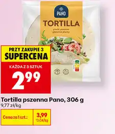 Biedronka Tortilla pszenna Pano oferta