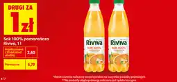 Biedronka Sok 100% pomarańcza Riviva oferta