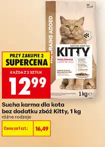 Biedronka Sucha karma dla kota bez dodatku zbóż Kitty oferta