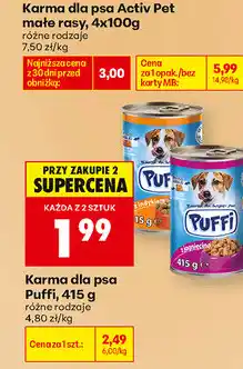 Biedronka Karma dla psa Puffi oferta