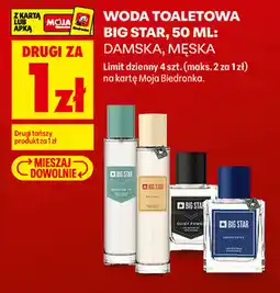 Biedronka Woda toaletowa Big Star damska, męska oferta