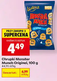 Biedronka Chrupki Monster Munch Original oferta