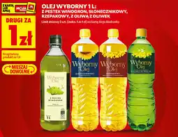 Biedronka Olej Wyborny 1 L (z pestek winogron, słonecznikowy, rzepakowy, z oliwą z oliwek) oferta