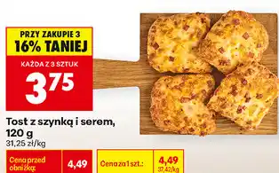 Biedronka Tost z szynką i serem oferta