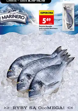 Biedronka Świeża dorada patroszona Marinero oferta