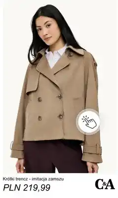 C&A Krótki trencz - imitacja zamszu C & A oferta