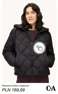C&A Pikowana kurtka z kapturem C & A oferta