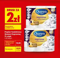 Biedronka Papier toaletowy Queen Supreme 9-pak oferta