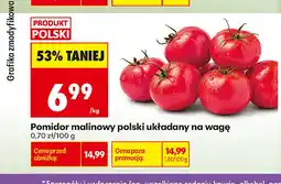 Biedronka Pomidory malinowe polskie układane na wagę oferta