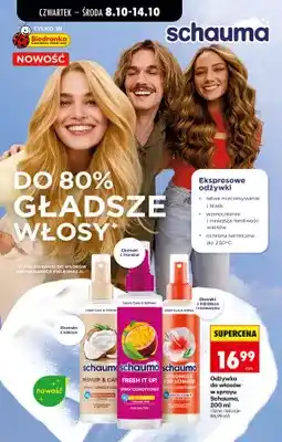 Biedronka Odżywka do włosów w sprayu Schauma Repair & Care oferta