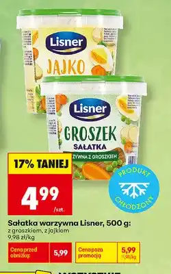 Biedronka Sałatka warzywna z jajkiem Lisner oferta