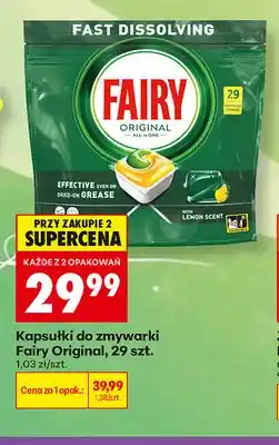 Biedronka Kapsułki do zmywarki Fairy Original oferta