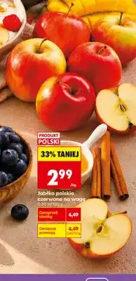 Biedronka Jabłka polskie czerwone na wagę oferta