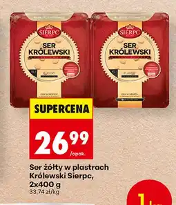 Biedronka Ser żółty w plastrach Królewski Sierpc 2-pak oferta