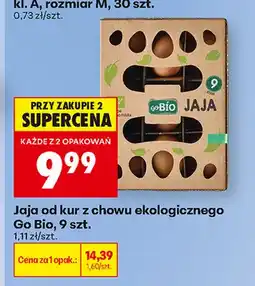 Biedronka Jajka kurze od kur z chowu ekologicznego Go Bio oferta