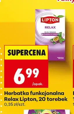 Biedronka Herbatka funkcjonalna Relax Lipton oferta
