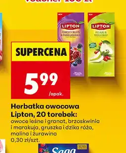 Biedronka Herbatka owocowa Lipton owoce leśne i granat oferta