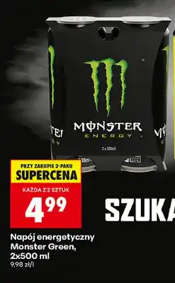 Biedronka Napój energetyczny Monster Green 2-pak oferta
