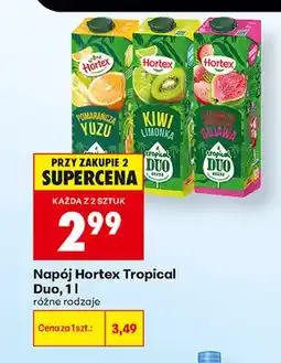 Biedronka Napój Hortex Tropical Duo pomarańcza yuzu oferta