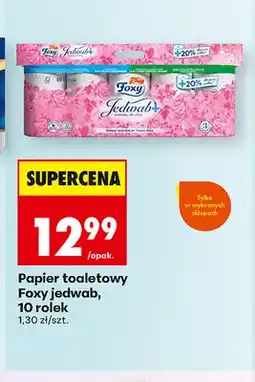 Biedronka Papier toaletowy Foxy Jedwab 10-pak oferta