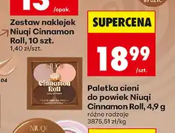 Biedronka Paletka cieni do powiek Niuqi Cinnamon Roll oferta
