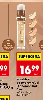 Biedronka Korektor do twarzy Niuqi Cinnamon Roll oferta