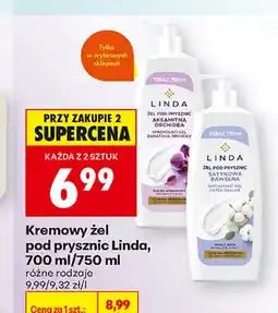 Biedronka Kremowy żel pod prysznic Linda oferta