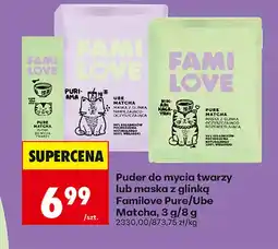 Biedronka Puder do mycia twarzy Familove Pure Matcha oferta