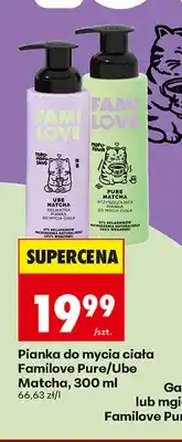 Biedronka Pianka do mycia ciała Familove Ube Matcha oferta