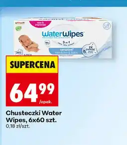Biedronka Chusteczki Water Wipes 6-pak oferta