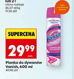 Biedronka Pianka do dywanów Vanish oferta