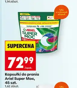 Biedronka Kapsułki do prania Ariel Super Moc oferta