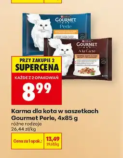 Biedronka Karma dla kota w saszetkach Gourmet Perle 4-pak oferta