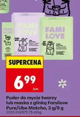 Biedronka Puder do mycia twarzy Familove Pure Matcha oferta