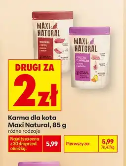 Biedronka Karma dla kota Maxi Natural wołowina z gęsią oferta