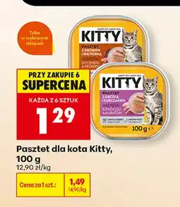Biedronka Pasztet dla kota Kitty z drobiem i wątróbką oferta