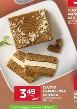Stokrotka Ciasto karmelowa krówka Cukiernia Staropolska oferta
